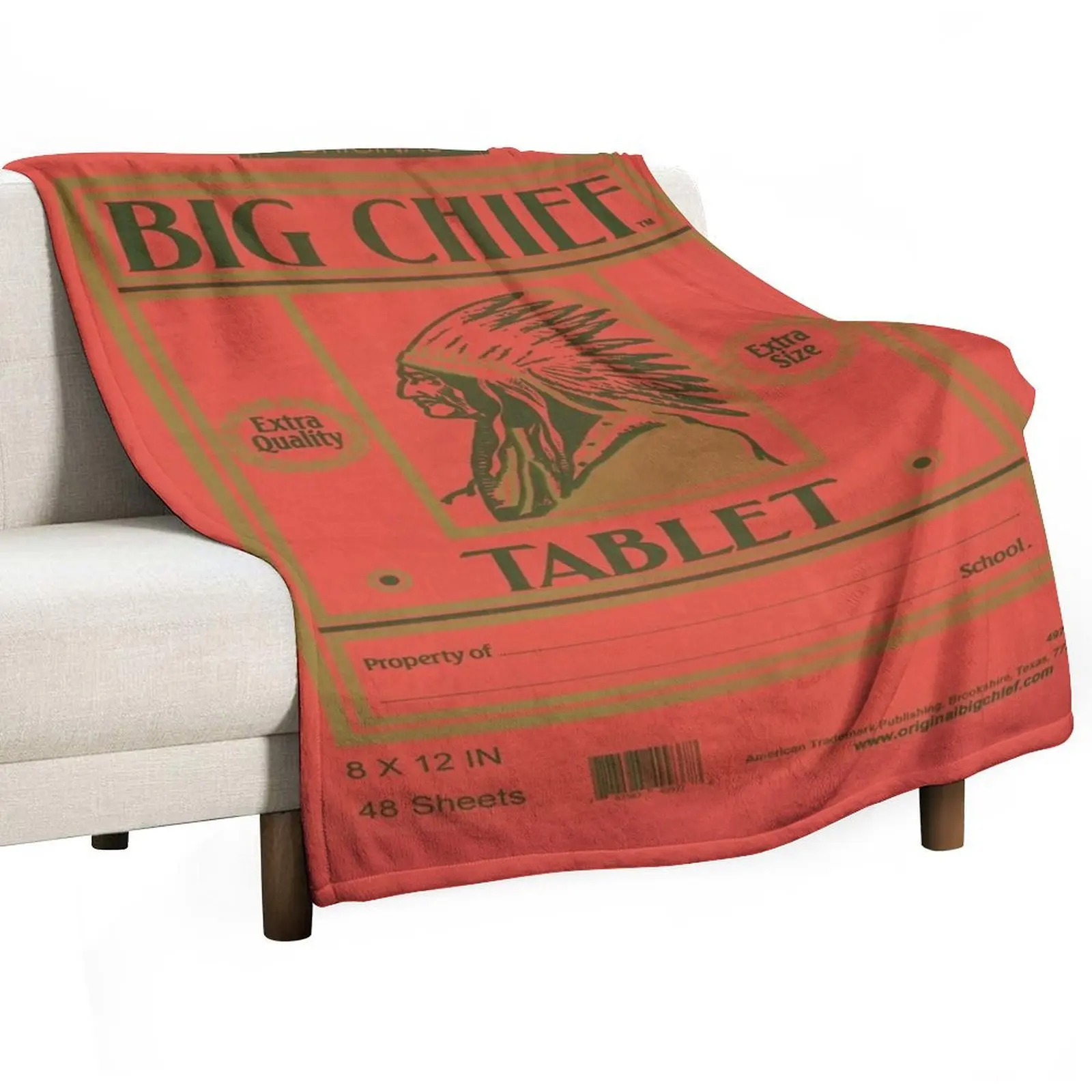 

Big Chief Vintage Tablet Cover Throw Blanket Decoratives halloween blankets ands Sleeping Bag Blankets