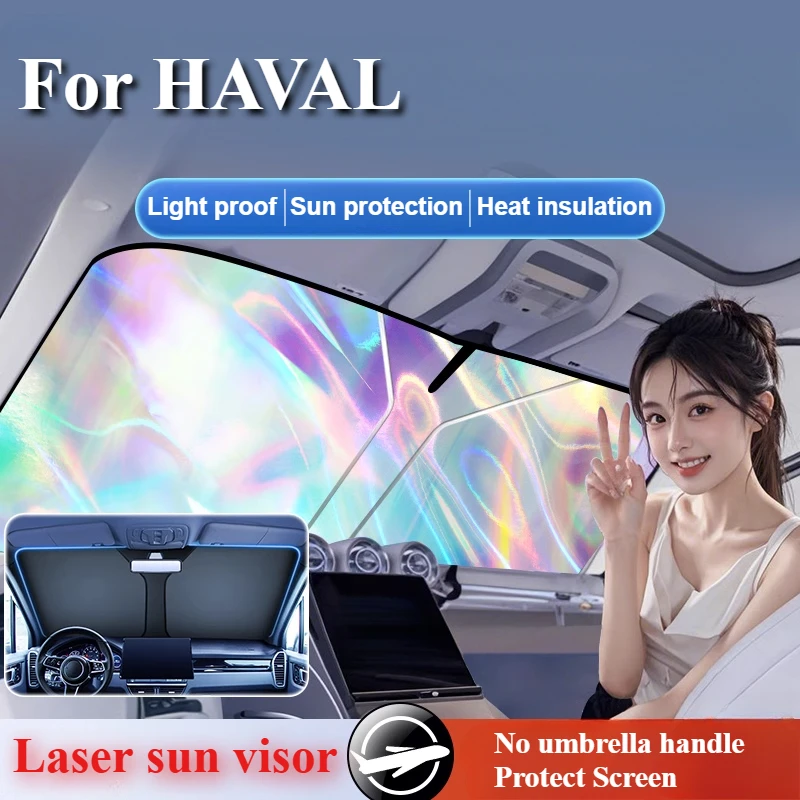 

Солнцезащитный козырек на переднее окно автомобиля с защитой от ультрафиолета, аксессуары для автостайлинга Haval M6 H6 F7 Hi4 100, козырек от солнца, складной козырек на лобовое стекло