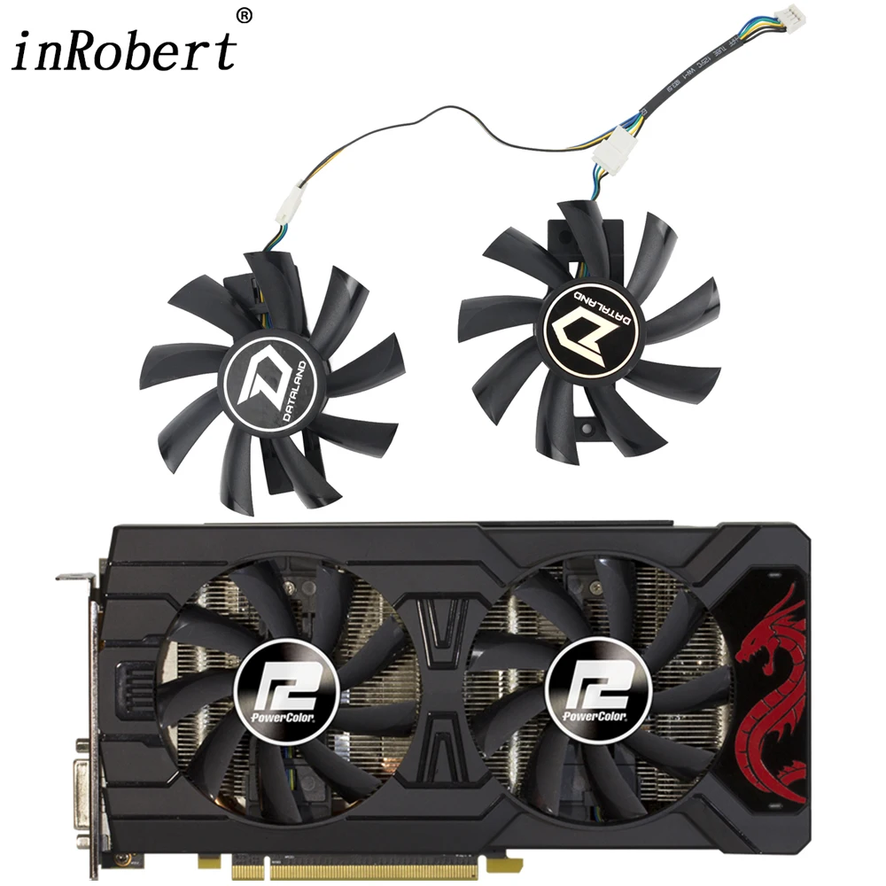 New 87MM GA92B2U GPU Cooler Fan Replacement For Dataland RX 570 POWERCOLOR Radeon RX 470 570 Graphics Video Card Cooling