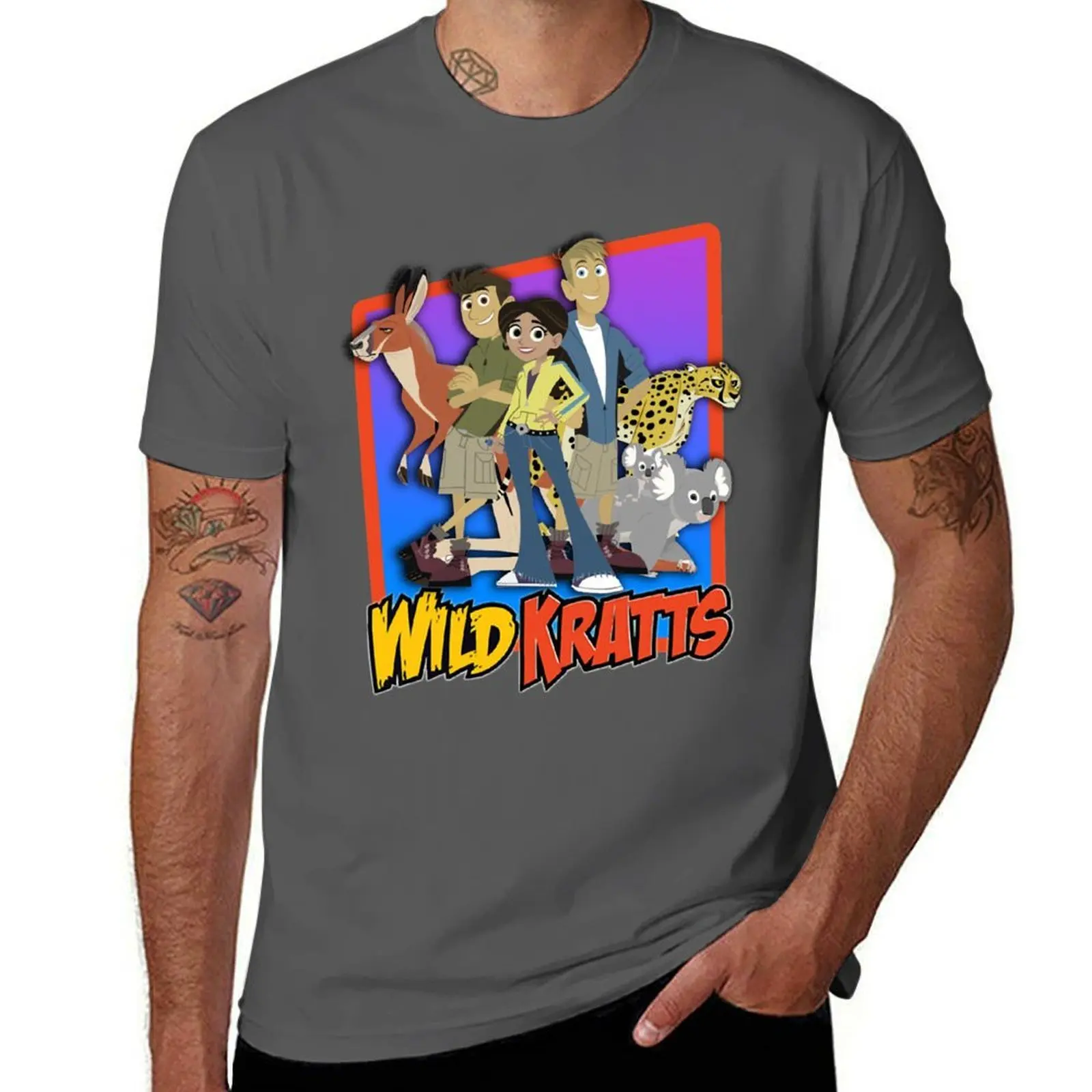 

Wild Kratts Team T-Shirt Basic Crew Neck Short Sleeve Top