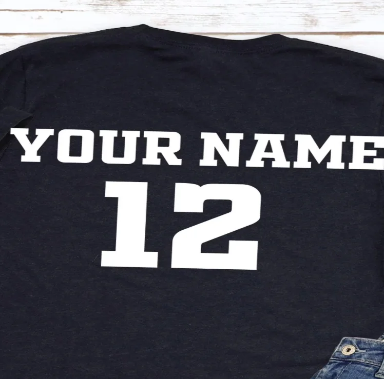 Personalized Sports Team T-Shirt Custom Name Number Logo Picture Shirt Short Sleeve DIY Sport Gifts Customized Text Number Tees view 3