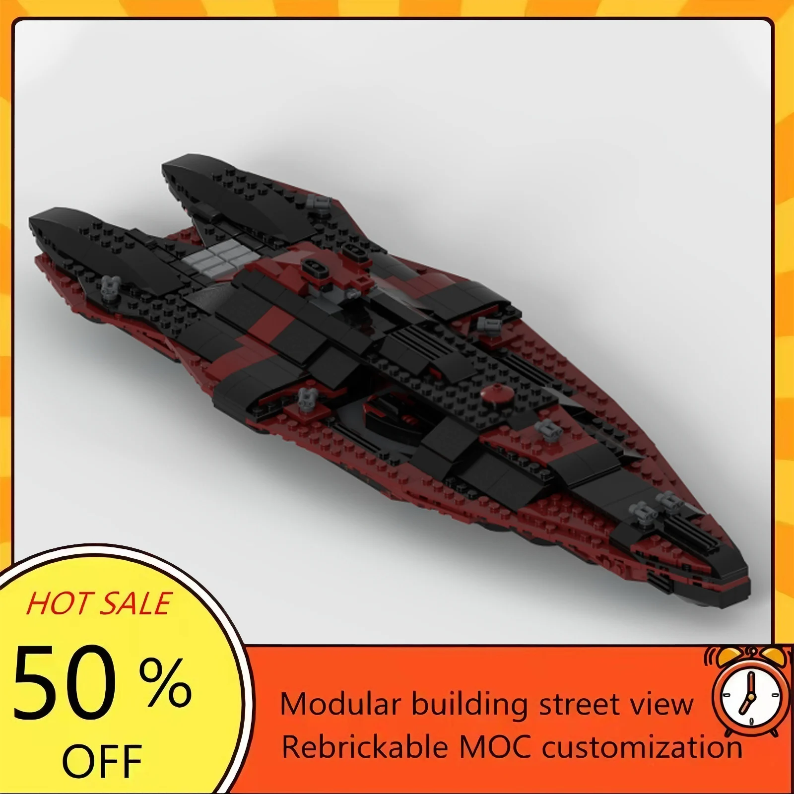 

682PCS Popular Space War Movie Model MOC Building Bricks Spaceship Modular Technology Gifts Holiday Assemble Children Toy Suit