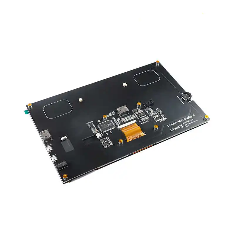 Monitor de tela LCD HDMI Raspberry Pi de 10,1 polegadas, tela de toque capacitiva, ângulo de visão completo IPS HD, compatível com Raspberry Pi