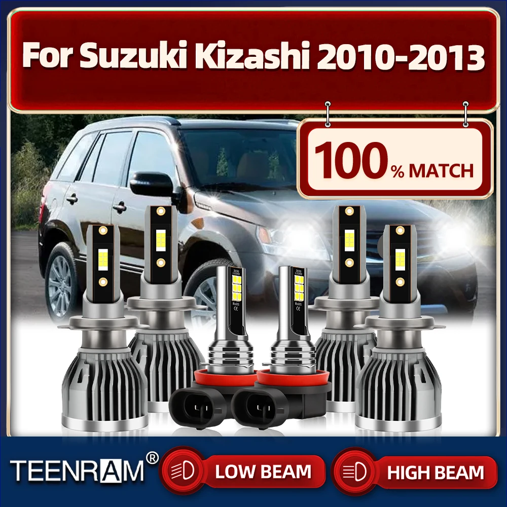 

H7 LED Headlight 360W 60000LM 3570 CSP Car Lights Bulbs 12V 6000K Auto Fog Lamps For Suzuki Kizashi 2010 2011 2012 2013