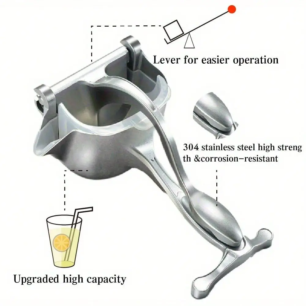 

2 3 Pack HeavyDuty Manual Juicer With Fast Juicing Design. Suitable For Oranges, Lemons, And Pomegranates. Easy To Clean. Compa