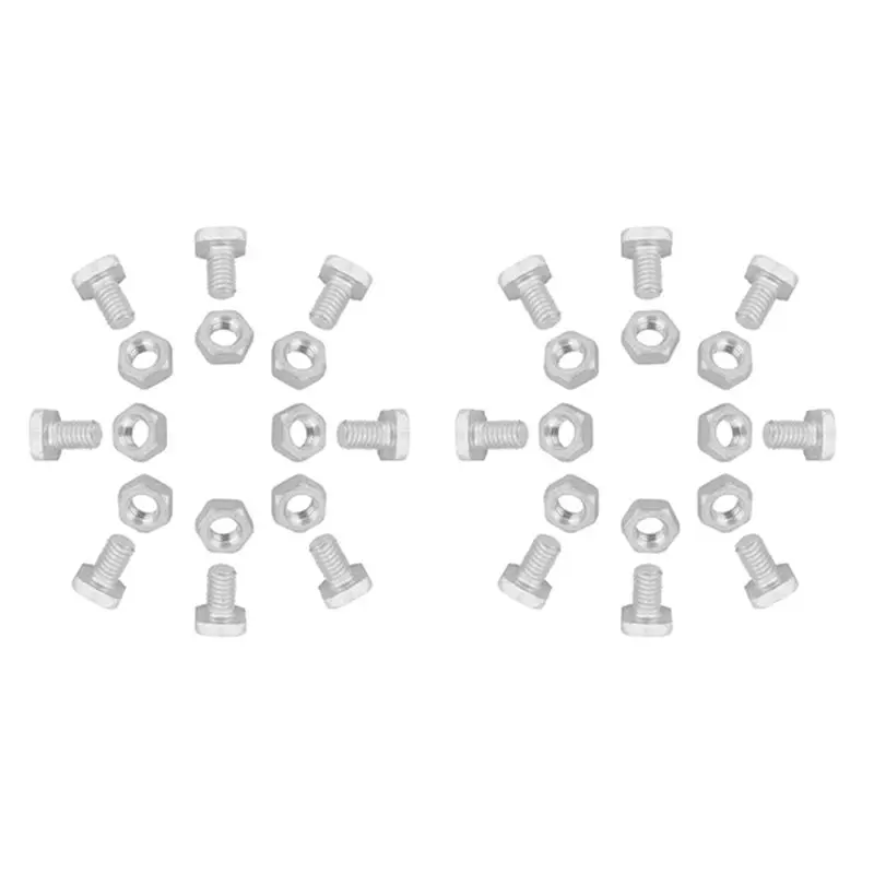 200 Pcs M6x12mm Greenhouse Nuts And Bolts Square Head Bolts Nuts Greenhouse Repair Kit Parts Replacement Garden Supplies