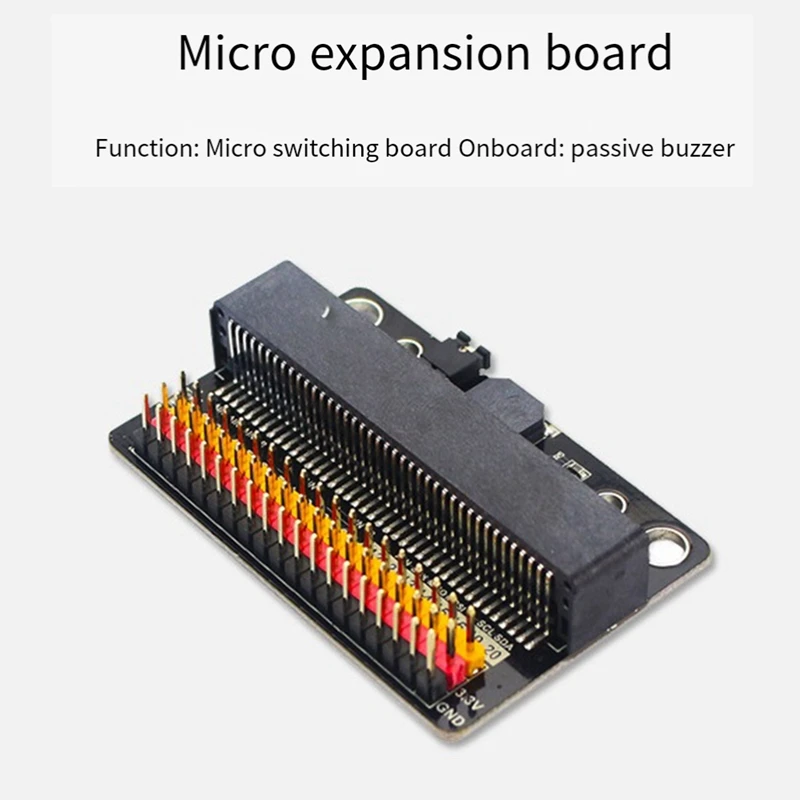 For Micro-Bit Expansion Board Bit Micro:Bit Horizontal Io Adapter Board Straight Plug Type Solderless Adapter Board Easy To Use