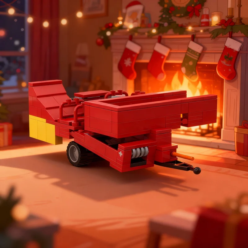 

146pcs MOC Grimme SE 150 60 Potato Digger Kartoffelroder City Farm Model Building Blocks Creative Gift DIY Display Decor Adult