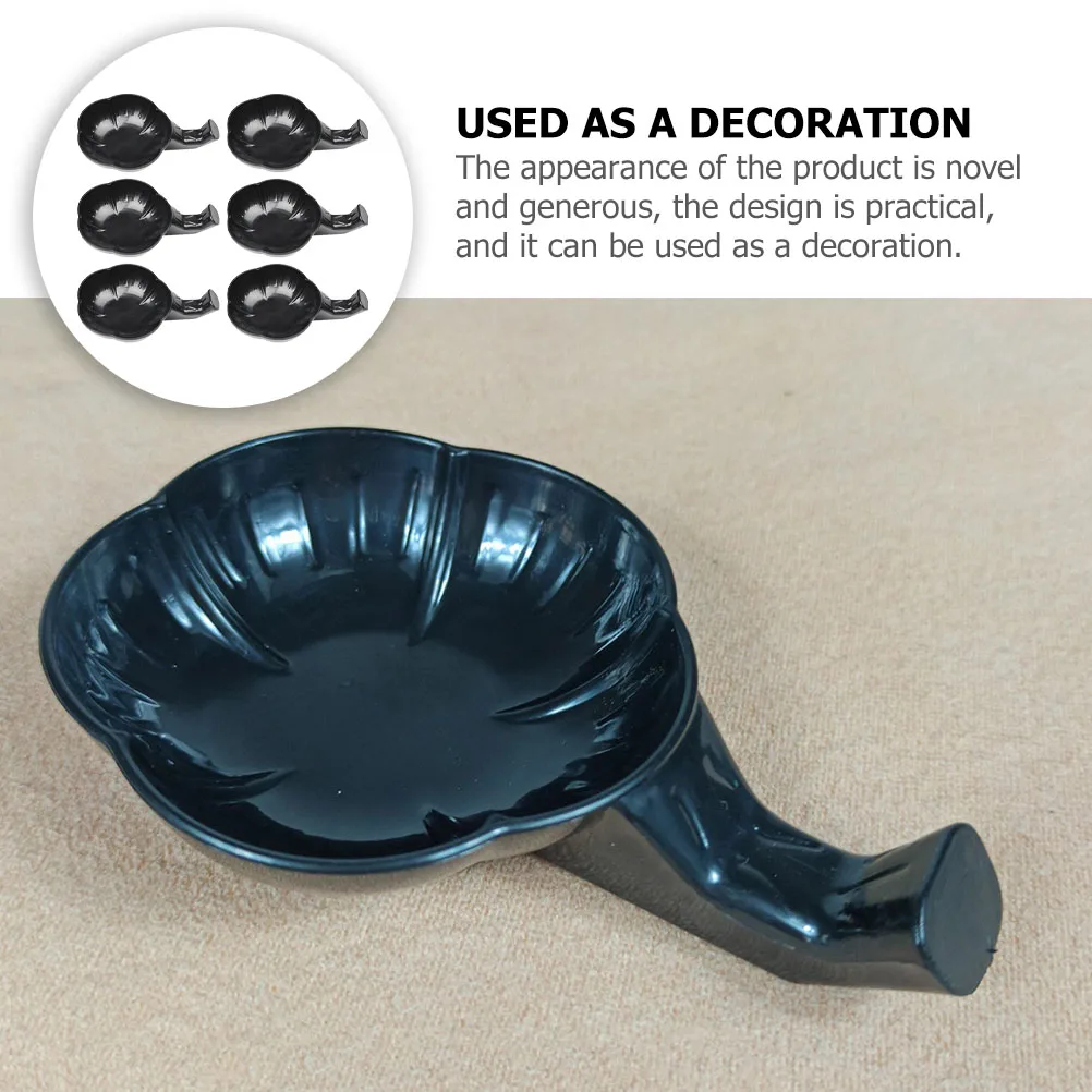 

12pcs Plastic Inkwell Calligraphy Painting Bowl Durable Safe Wear Resistance Easy Clean Office Study Living Room Studio