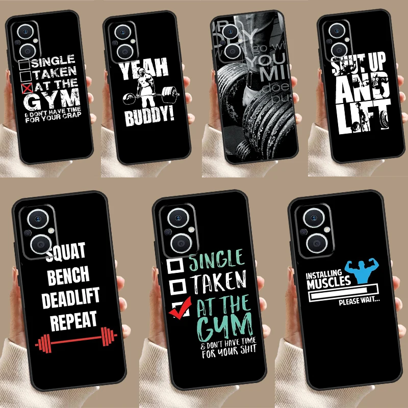 

Bodybuilding Gym Fitness Quotes Case For OPPO Reno 11 F 10 Pro 4 5 6 7 8 Lite 4Z 5Z 8T OPPO Find X3 X2 Lite X6 X5 Pro Cover