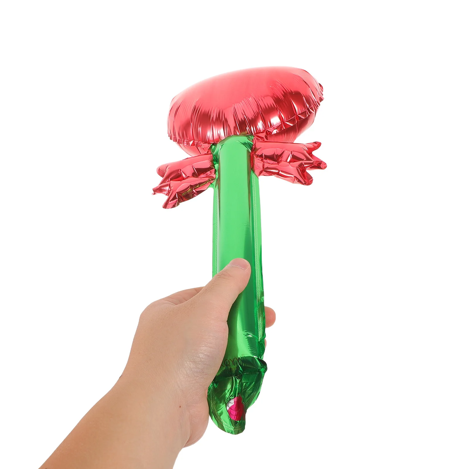 

50pcs Handheld Inflatable Heart Stick Balloons Heart Shaped Aluminum Foil Party Decor For Valentine'S Day Wedding Anniversary