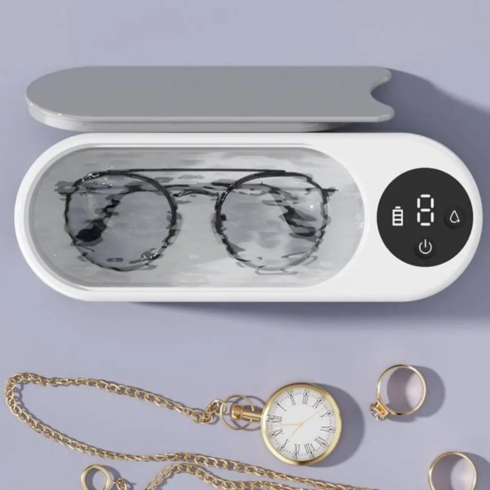 

Portable Ultrasonic Glasses Cleaner Wireless Control USB Rechargeable Multi-Purpose Cleaner Ultrasound Vibration