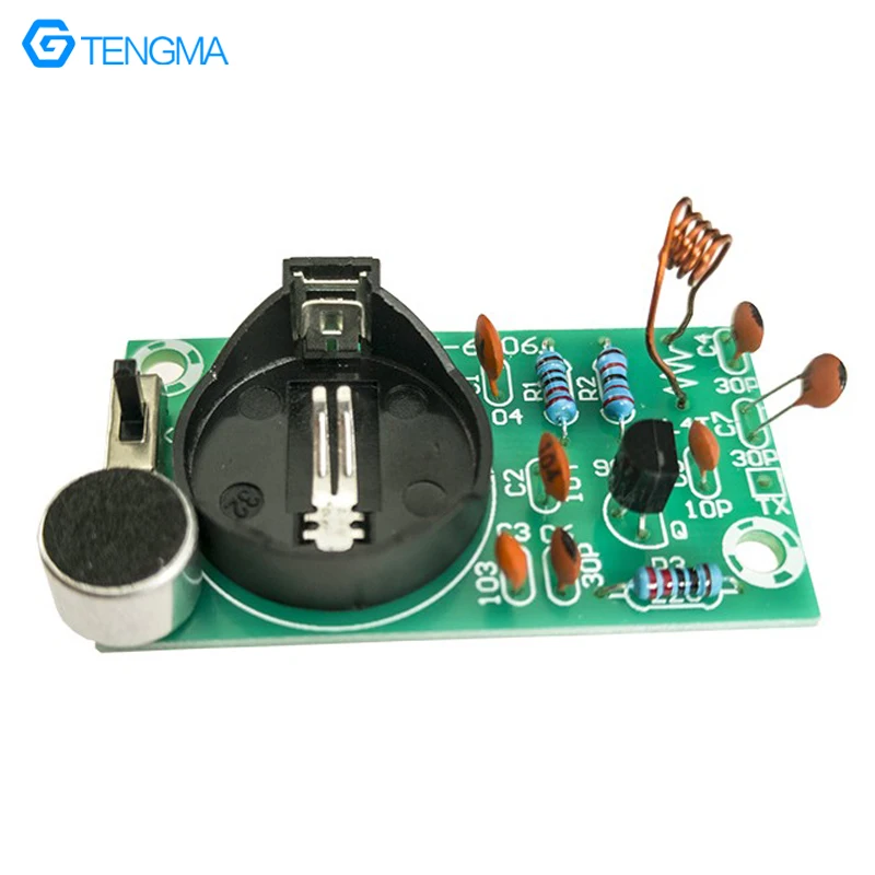 Simples FM Microfone Sem Fio Transmitindo DIY Electronic Welding Kit 88-108MHz