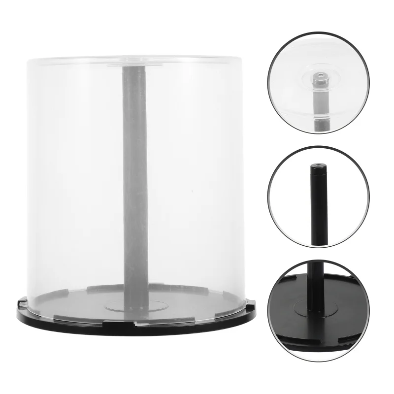 CD Storage Bin Clear Dvd Cases Bucket Cd/dvd Holders Empty Bracket Container Organizer