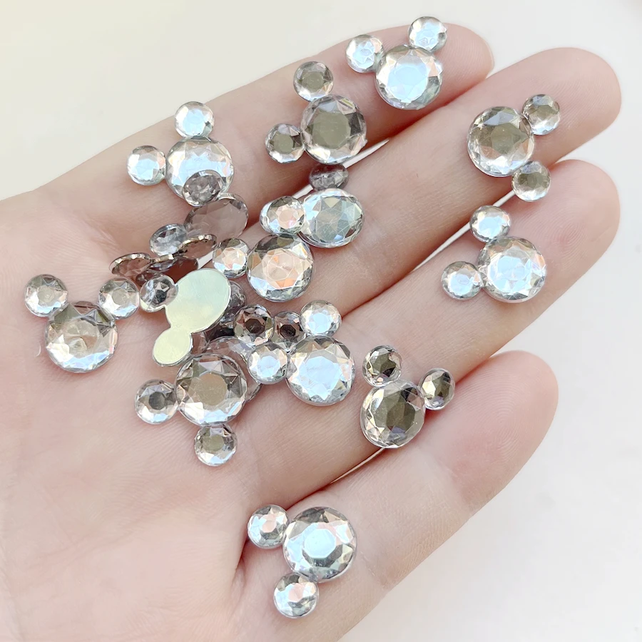 White animal shape Crystal Rhinestone diy jewelry Flat back decoration Scrapbook Wedding decoration Rhinestone 30pcs/lot