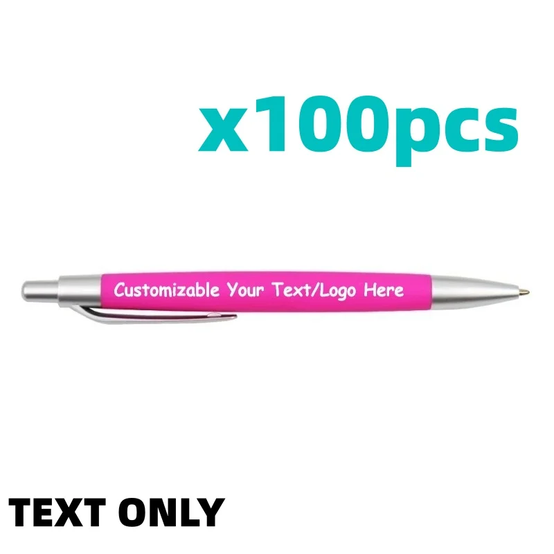 50/100PCS Customizable Logo Ballpoint Pens Promotional Advertising Corporate Gifts Hotel Conference School Supplies image 3