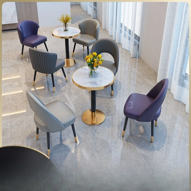 Sofa table and chair simple milk tea shop cafe western restaurant dining table and chair combination