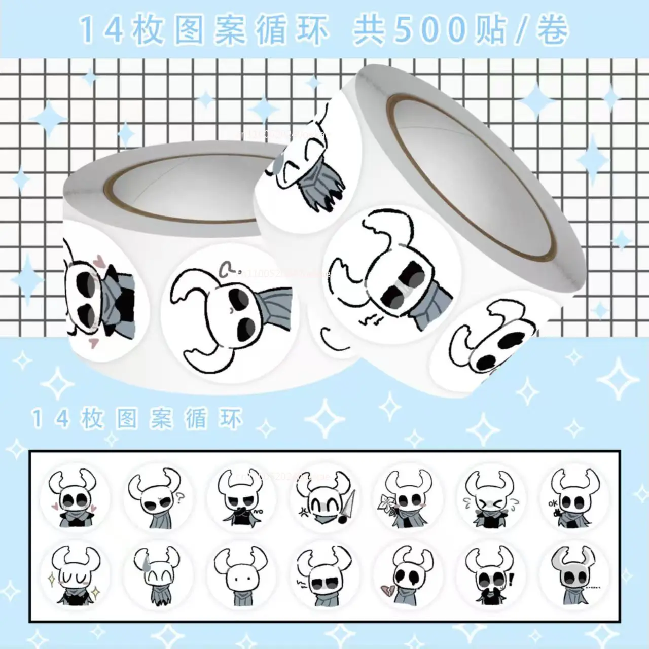 2025 جديد 500 قطعة/لفة فارس جوفاء لتقوم بها بنفسك سكرابوكينغ الهاتف الأمتعة سكيت مقاوم للماء #4