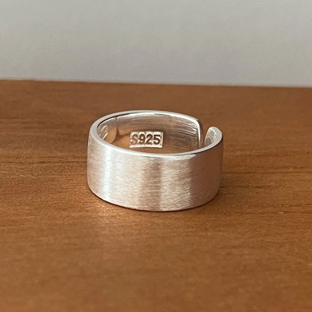 

Кольца из стерлингового серебра 925 пробы BF CLUB для женщин, простые, открытые, винтажные, ручной работы, широкие, гладкие, гипоаллергенные, для вечеринок, подарок на день рождения