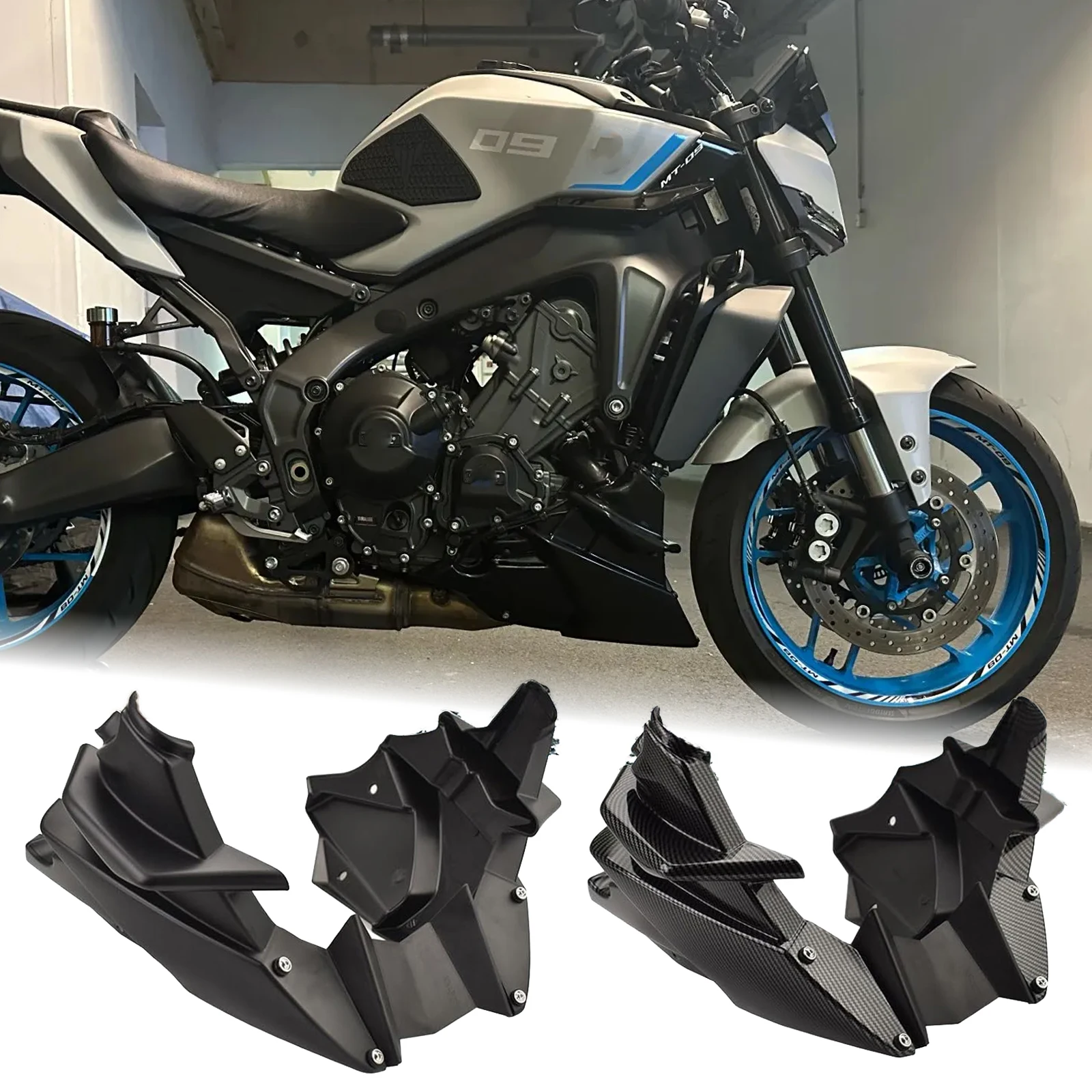 

Motorcycle Lower Fairing Cover Skid Plate Engine Chassis Protection Belly Pan Guard For YAMAHA MT-09 MT 09 2021-2023 2024 2025