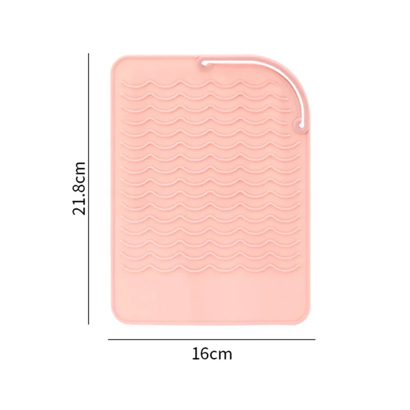 Larger Silicone Heat Resistant Mat For Curling Irons Anti-scald Pad For Curling Wand Flat Iron Vanity Salon Hair Styling Tools