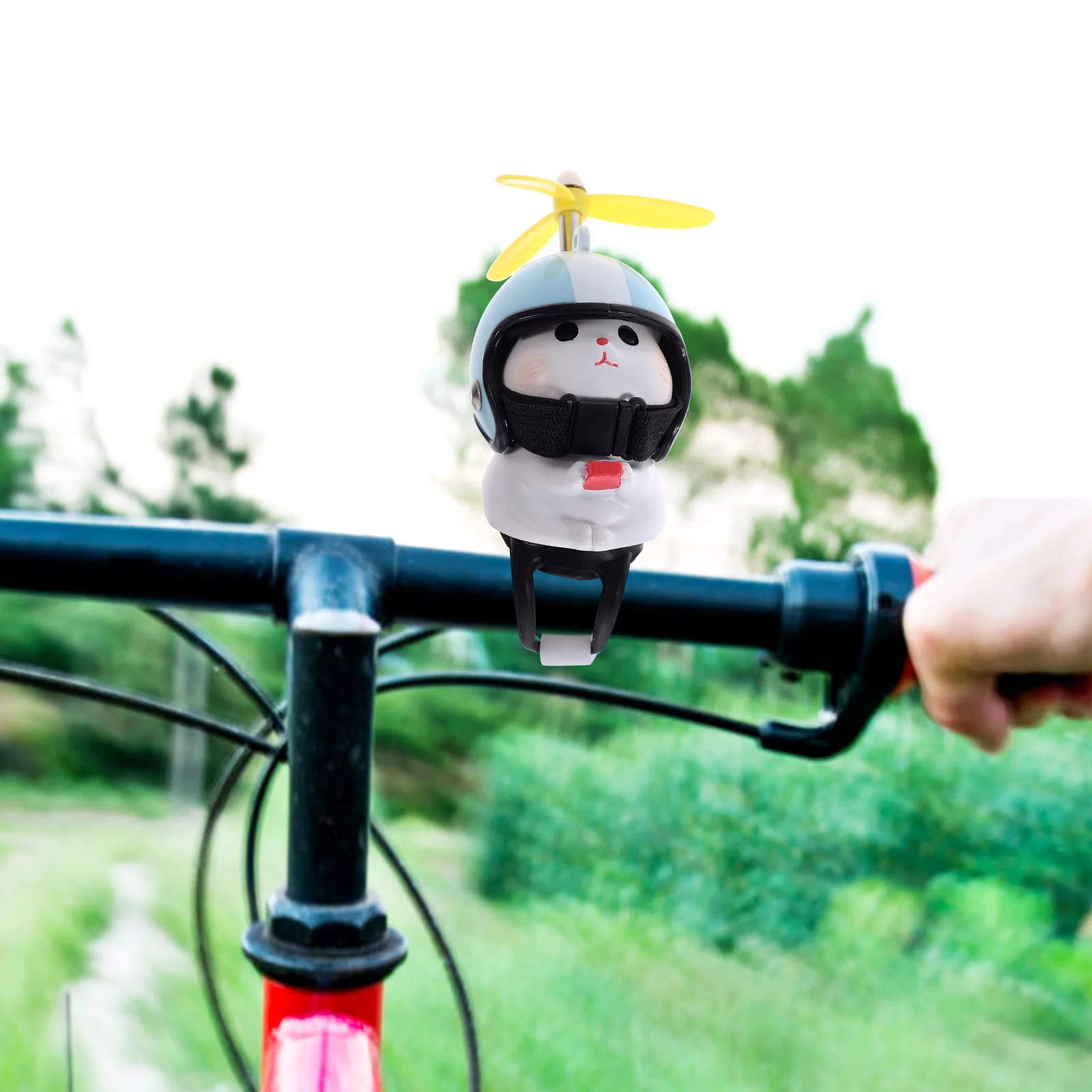 

Creative Cat Bike Decor Propeller Resin Waterproof Durable Car Dashboard Ornament Unique Motorcycle Accessory Funny