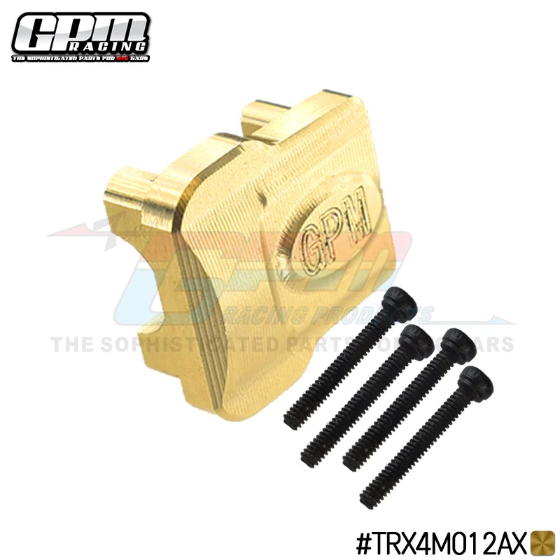 GPM Brass F/R Axle Cover For TRAXXAS 1/18 4WD TRX-4M Ford Bronco TRX-4M K10