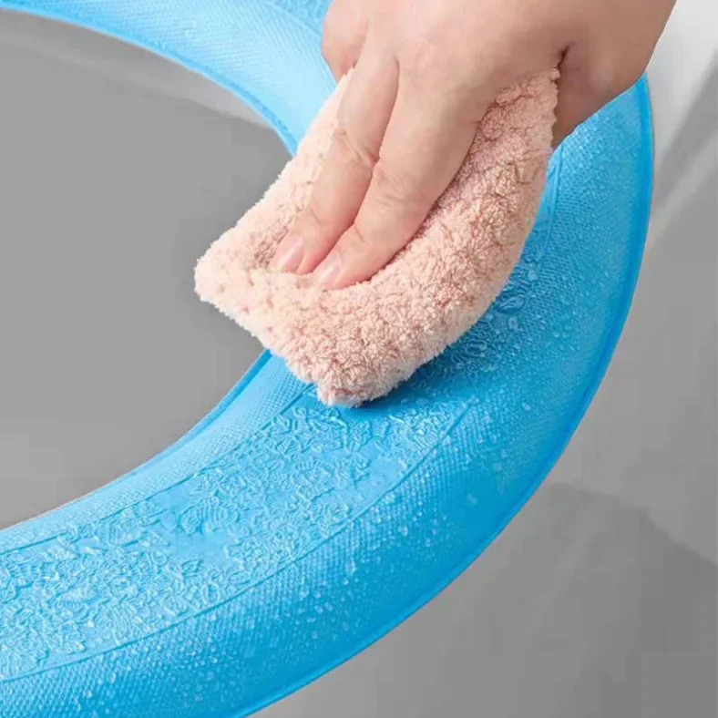 Waterproof Soft Toilet Seat Cover Washable Sticker Foam Toilet Cover EVA Toilet Cushion Sticker Bathroom Closestool Protector