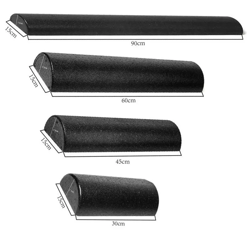 반원형 요가 기둥 폼 샤프트 밸런스 댄스 피트니스 베개, 요추 척추 완화제, 전문 이완 근육 마사지