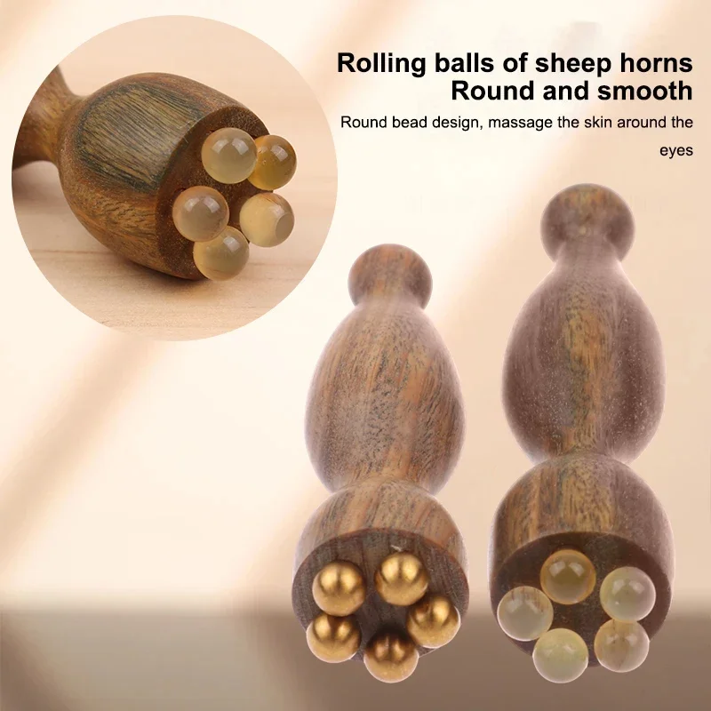 Lotus seedpod forma massageador ferramenta de fisioterapia facial verde sândalo rosto massagem ferramentas gua sha rosto cuidados com a pele massagem varas