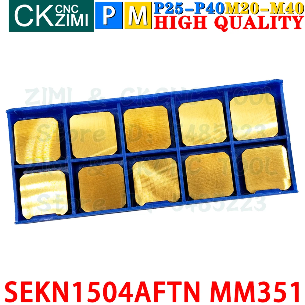 SEKN1504AFTN MM351 SEKN 1504 AFTN MM351 Carbide Insert Milling Inserts Tools CNC Metal Lathe Indexable Face Milling Insert Tools