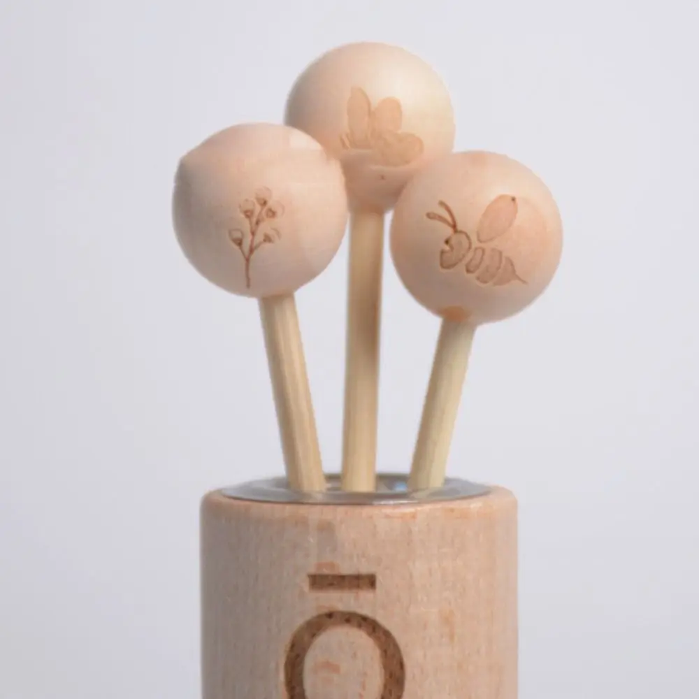 Wood Ball Lid for Essential Oil Bottle Fragrance Diffuser Aromatherapy Rattan Reed Sticks Lid DIY Home Decoration Diffuser Tool