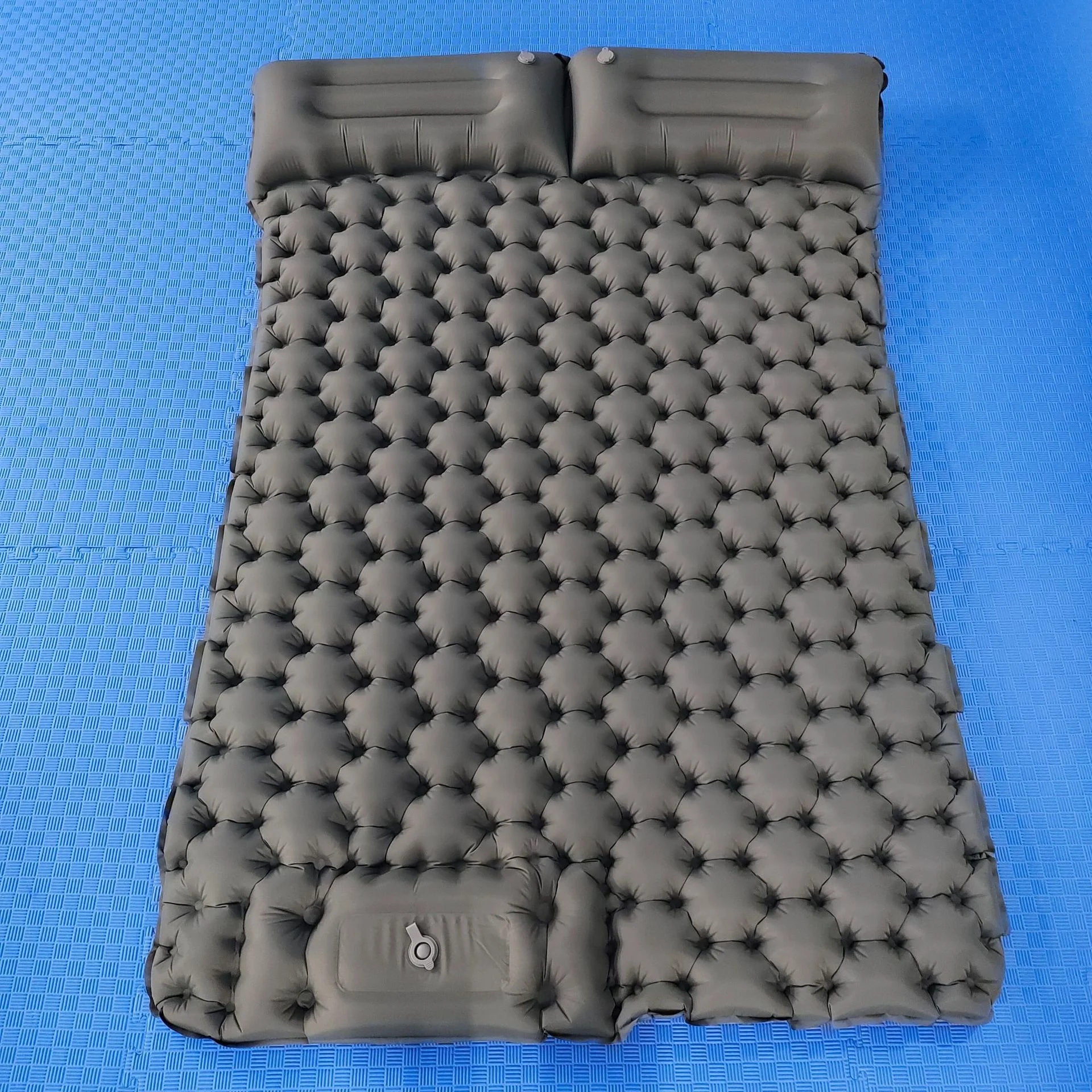 

Двухместный надувной коврик для кемпинга из влагостойкой композитной ткани, автоматический, легкий, портативный, для путешествий, отдыха в автомобиле, с функцией хранения