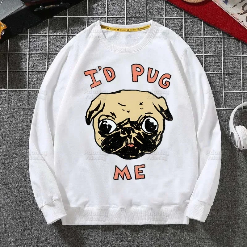 Dog Pet Pug Life Pug Anatomy Hoodie Sweatshirts Men Women Pullover Harajuku Men's Hoodie Streetwear Casual Fashion Clothes