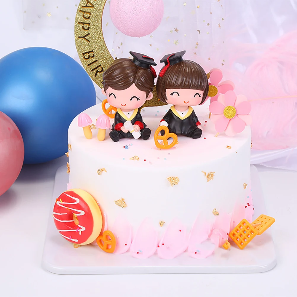 

1Pcs Phd Shaking Head Ornament Resin Car Dashboard Decor for Graduation Cake Desktop Decoration Car Swing Ornament