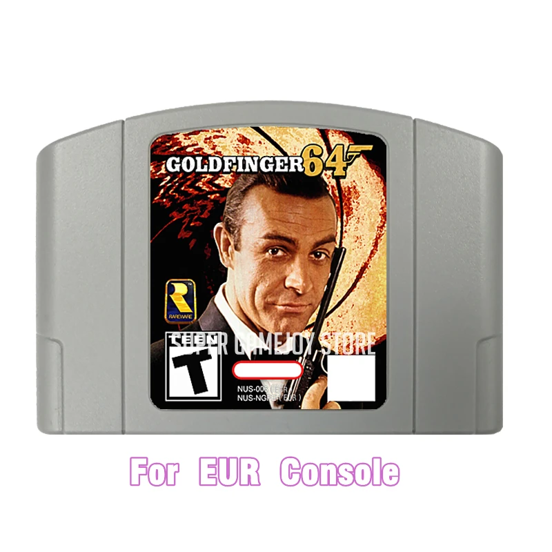 GoldFinger N64 Game Card For N64 European/  American/ Japanese console