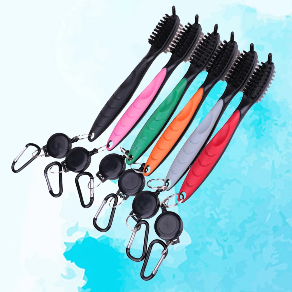 

Cleaning Brush Golf Kit Groove Cleaner Double Sided Bristle Durable Plastic Ergonomic Grip Mud Remover Golf Accessories