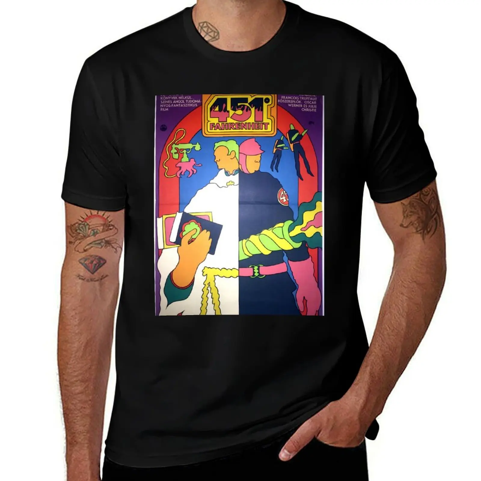 

451 t man cotton 100 t Fahrenheit percent for T-Shirt cotton pack for Franois shirts man Truffaut T-Shirt vintage shirt