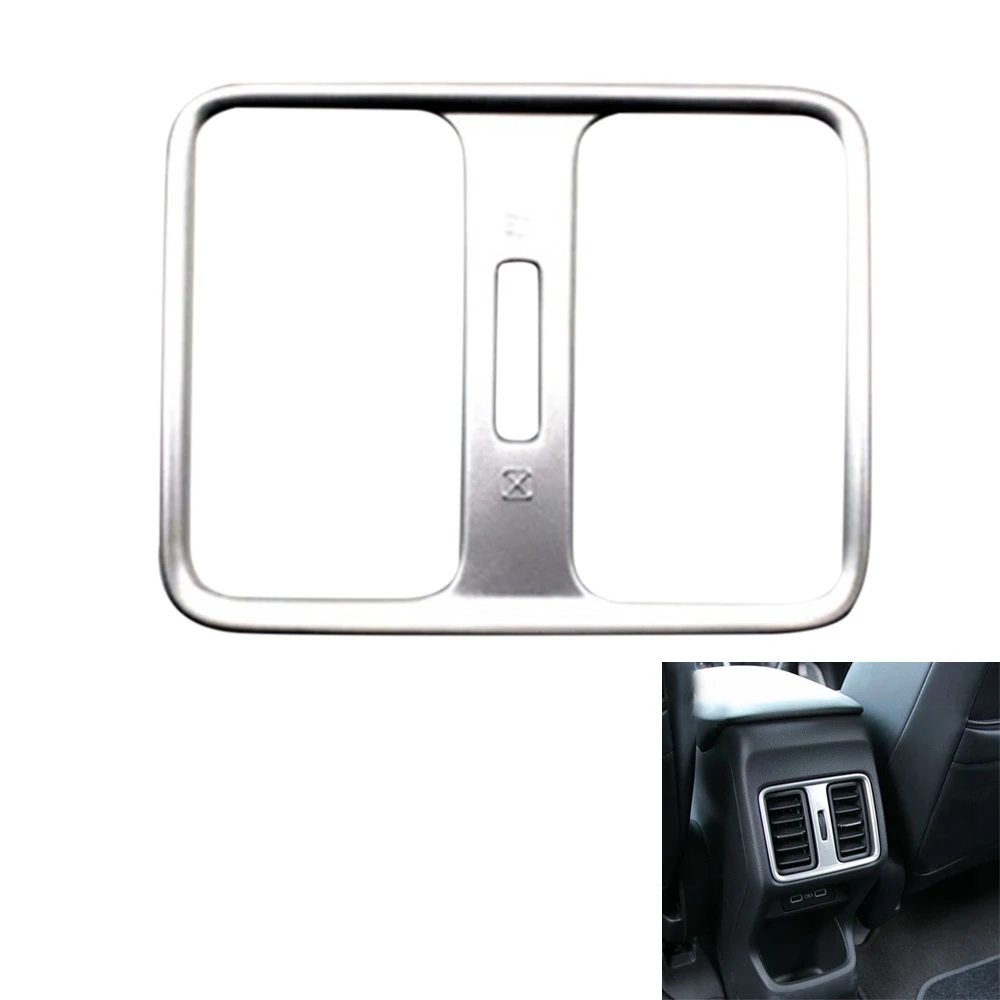 N30R_MA For Honda Vezel HRV 2021 2022 Matte Silver Rear Seat Air Vent Cover - Image 3