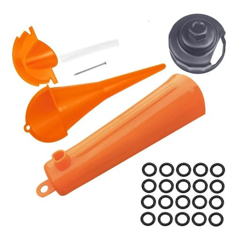20 Turn Oil Change Funnel Set, Filter Wrench, Oil Change Set for Harley