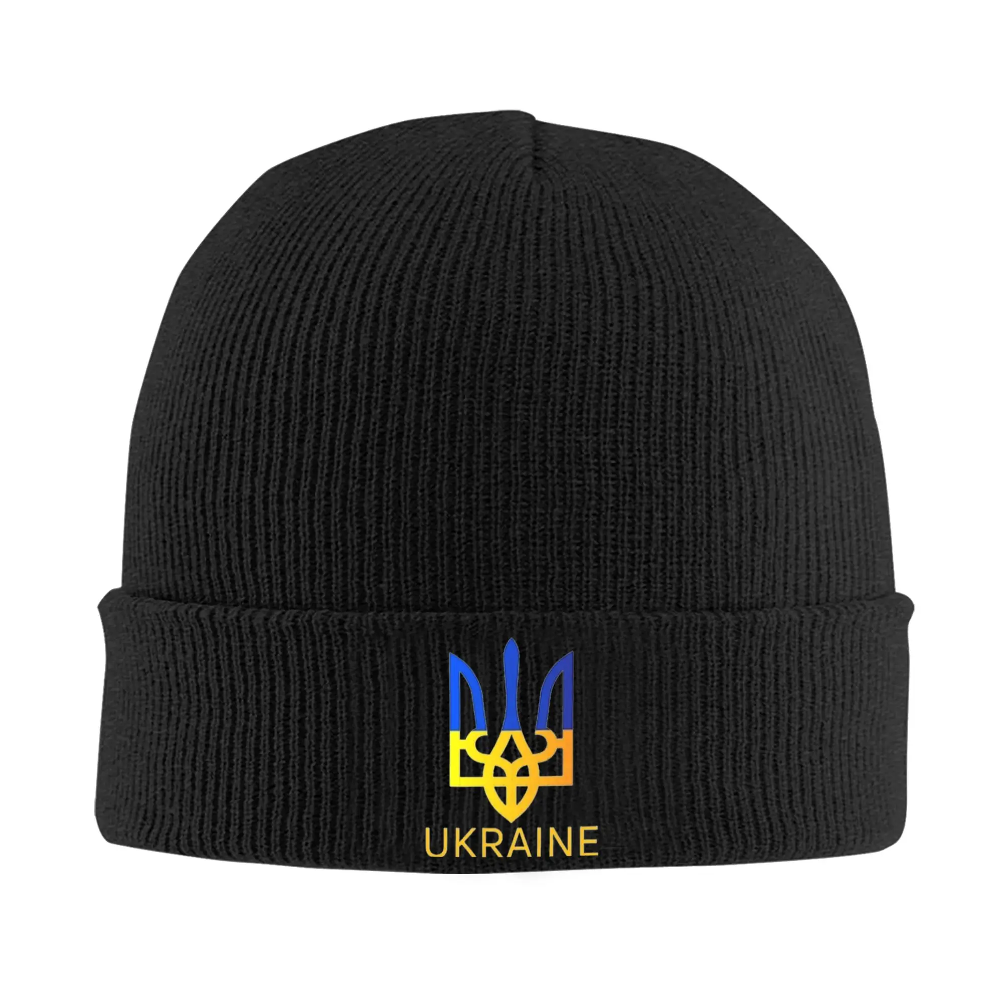 Men Women Ukraine Flag Beanie Hats Ukrainian Fashion Knitted Hat Autumn Kpop Caps Graphic Thermal Elastic Bonnet Hats