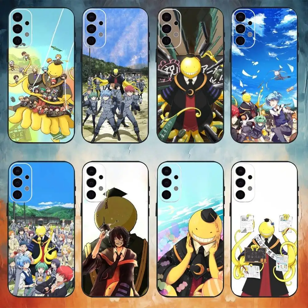 Custodia per telefono A-Assassination Classroom per Samsung S25,S24,S21,S22,S23,S30,Ultra,S20,Plus,Fe,Note,10.9,5G Cover nera