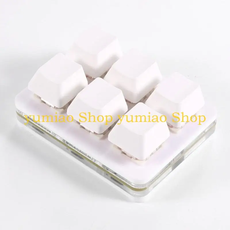 

587B 6Keys Programmable Keypad, Mechanical Keyboard for Macros and LED Lighting