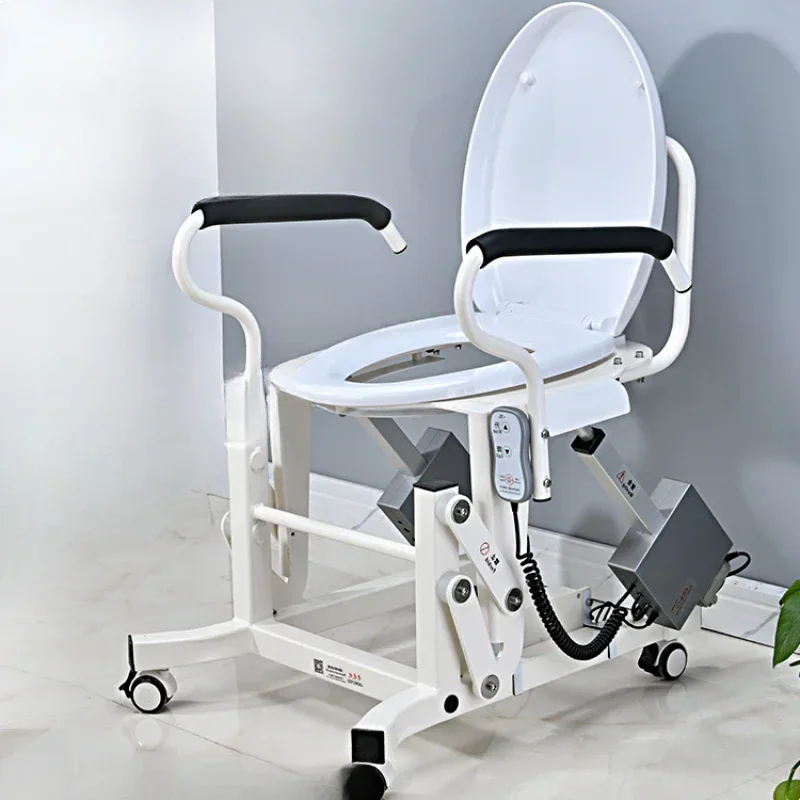 Electric lifting toilet chair for the elderly to get up assistive for pregnant women toilet household smart  booster