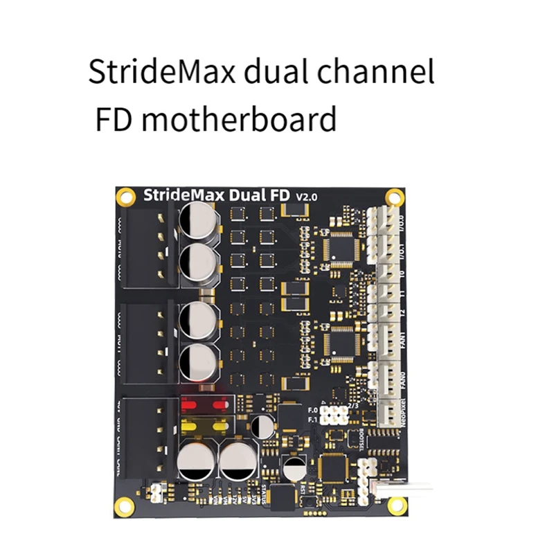 Scheda madre Stridemax Dual FD Tmc5160 e fusibile per auto Schede Max 60V Supporto Klipper e RRF per la sostituzione delle stampanti 3D Voron VZ