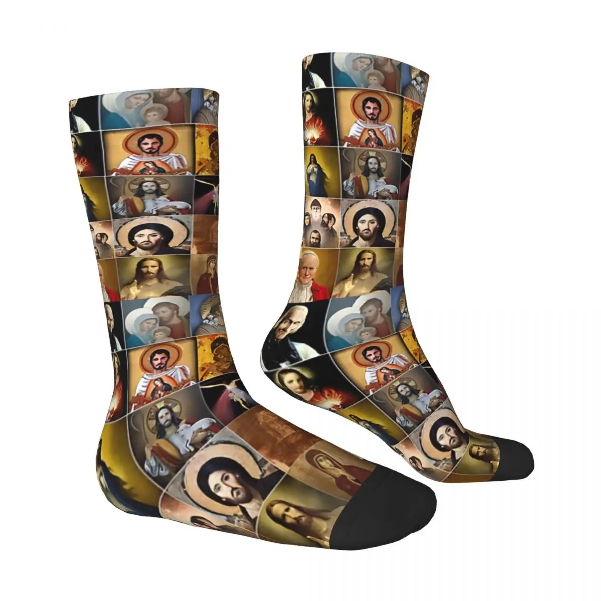 Saints Mary I Trust In You Jesus Socks Male Mens Women Spring Stockings Harajuku