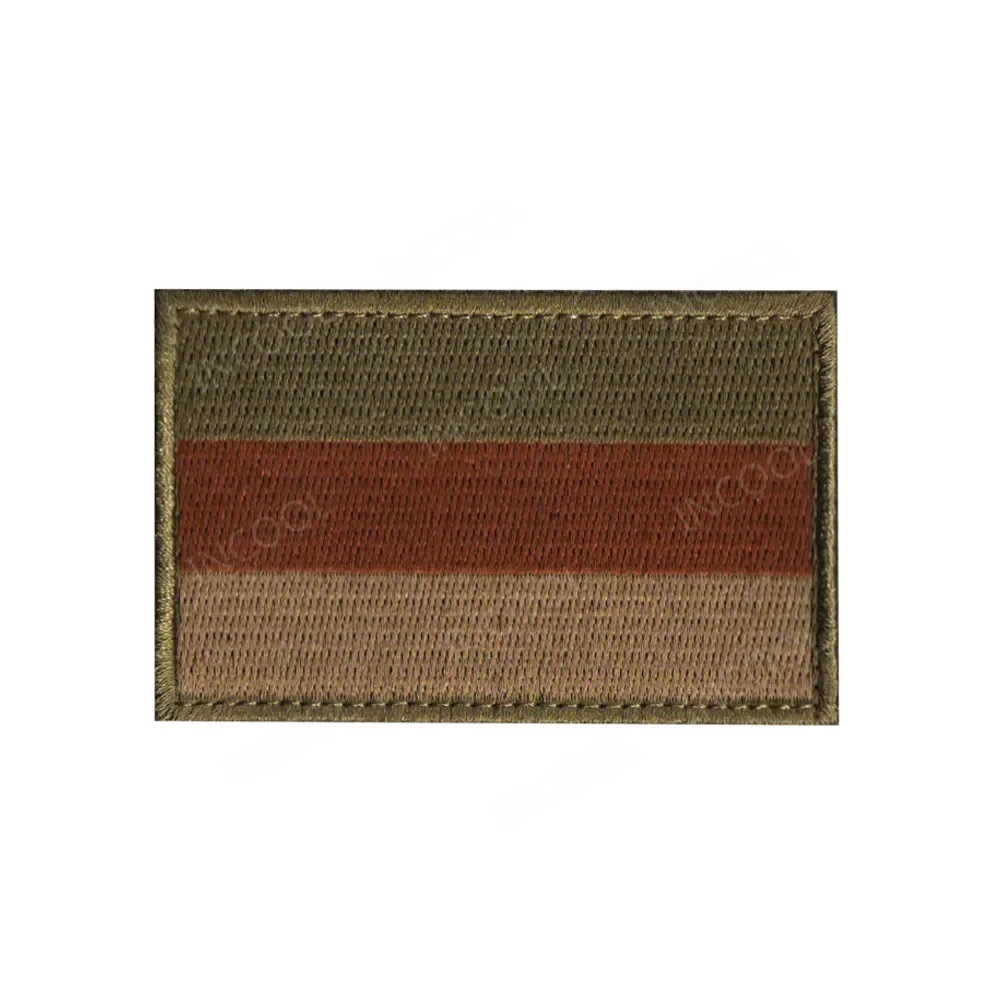 Deutschland-Flagge, bestickt, DEU, reflektierender Infrarot-IR-Patch, Deutschland, deutsches Armband, PVC-Gummi-Abzeichen, Applikationen für Mütze, Rucksack