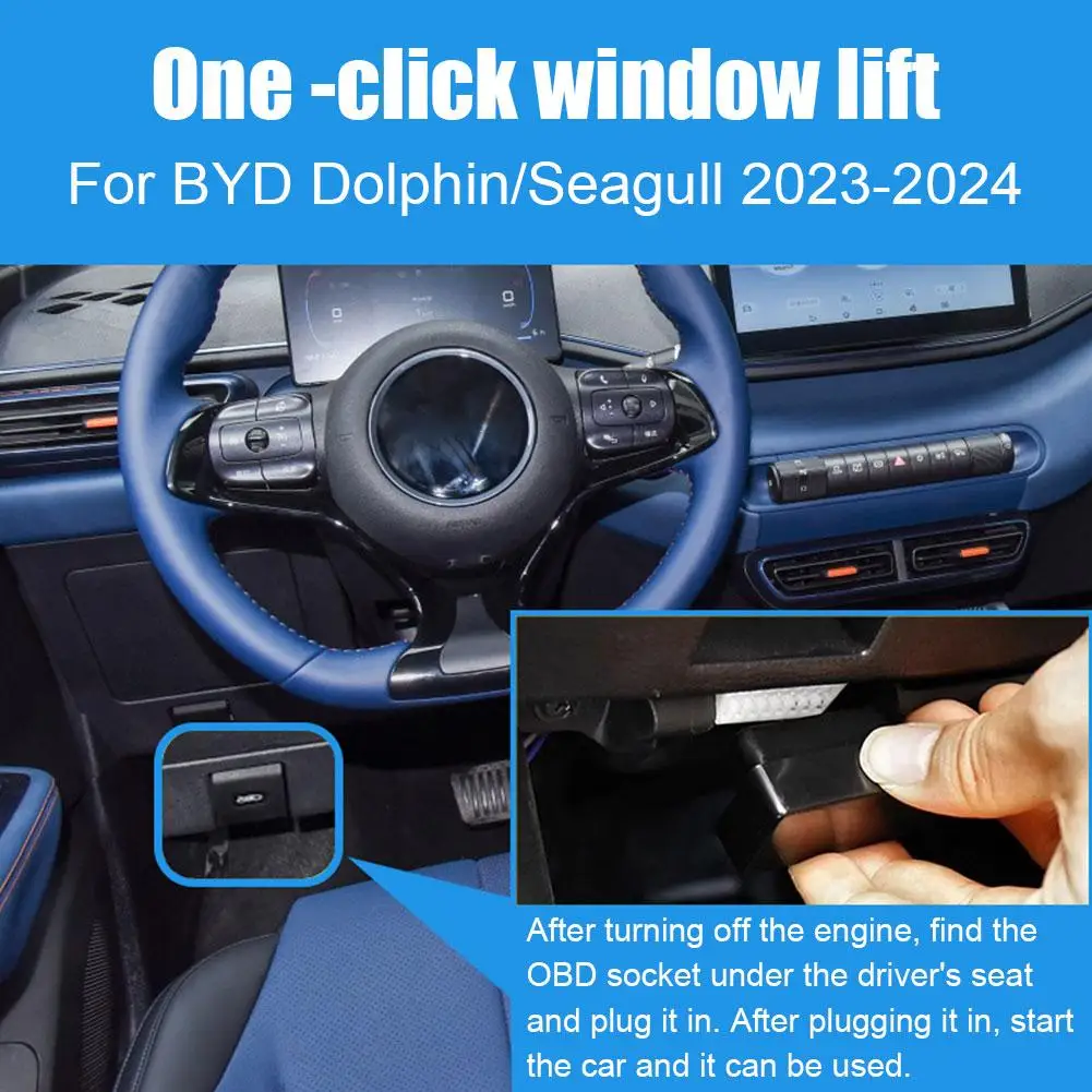 Auto Auto Speed Lock alzacristallo elettrico più vicino Controller aperto alzacristalli modulo dispositivo OBD per BYD Dolphin 2022 2023