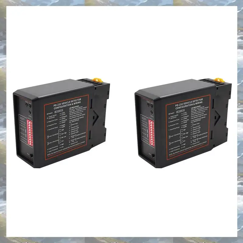 T82C Hot Sale-2X Smart Parking Double Channel Vehicle Exit Loop Detector PD232 Loop Detector For Access Control System Parking S