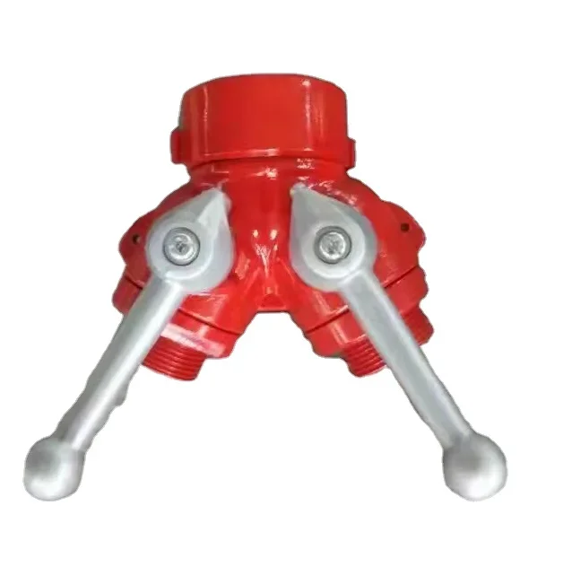 High quality fire fighting two ways water divider aluminum wye ball valve